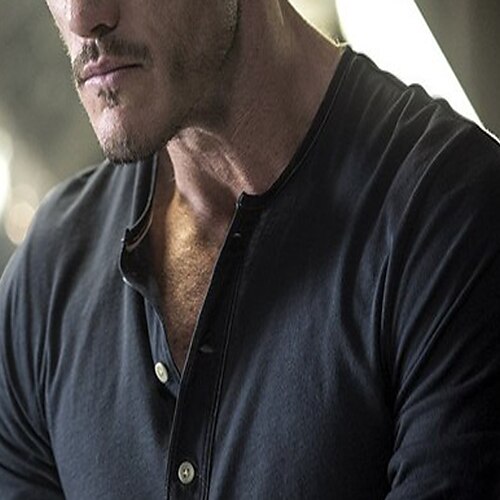 Men's Henley Shirt Tee Solid Color Henley Blue Dark Green Gray White Black Sports WorkWear Long Sleeve Button-Down Clothing Apparel Fashion Streetwear Casual
Men's Henley Shirt Tee Solid Color Henley Blue Dark Green Gray White Black Sports WorkWear Long Sleeve Button-Down Clothing Apparel Fashion Streetwear Casual