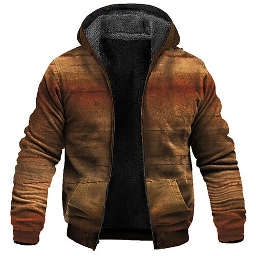 Men's Fleece Jacket Full Zip Hoodie Fleece Hoodie Sherpa Jacket Brown Hooded Graphic Prints Zipper Print Sports & Outdoor Daily Sports 3D Print Fleece Streetwear Designer Casual Winter Clothing
Men's Fleece Jacket Full Zip Hoodie Fleece Hoodie Sherpa Jacket Brown Hooded Graphic Prints Zipper Print Sports & Outdoor Daily Sports 3D Print Fleece Streetwear Designer Casual Winter Clothing