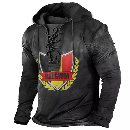 Men's Pullover Hoodie Sweatshirt Pullover Black Hooded Graphic Prints Lace up Print Casual Daily Sports 3D Print Basic Streetwear Designer Spring Fall Clothing Apparel World Cup Hoodies
Men's Pullover Hoodie Sweatshirt Pullover Black Hooded Graphic Prints Lace up Print Casual Daily Sports 3D Print Basic Streetwear Designer Spring Fall Clothing Apparel World Cup Hoodies