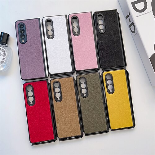 Phone Case For Samsung Galaxy Back Cover Z Fold 4 Z Fold 3 Portable Shockproof Solid Colored Plush Plastic Plush
Phone Case For Samsung Galaxy Back Cover Z Fold 4 Z Fold 3 Portable Shockproof Solid Colored Plush Plastic Plush