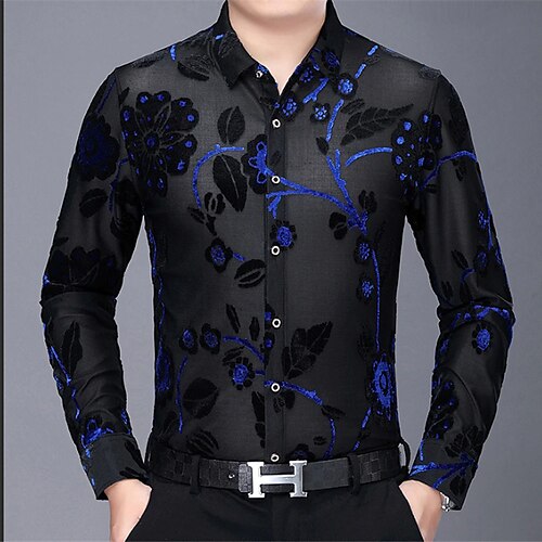Men's Shirt Floral Turndown Black 3D Print Outdoor Street Long Sleeve Button-Down Print Clothing Apparel Vintage Fashion Designer Casual
Men's Shirt Floral Turndown Black 3D Print Outdoor Street Long Sleeve Button-Down Print Clothing Apparel Vintage Fashion Designer Casual