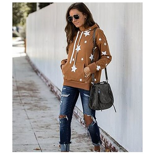 Women's Pullover Casual Pocket Front Pocket Purple Brown Black Graphic Casual Hoodie Long Sleeve S M L XL 2XL
Women's Pullover Casual Pocket Front Pocket Purple Brown Black Graphic Casual Hoodie Long Sleeve S M L XL 2XL