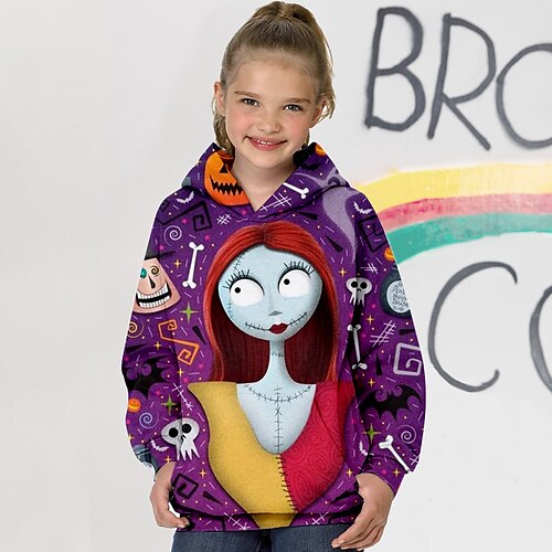 Kids Girls' Halloween Hoodie Skull Outdoor Long Sleeve Pocket Cute 7-13 Years Winter Purple / Fall
Kids Girls' Halloween Hoodie Skull Outdoor Long Sleeve Pocket Cute 7-13 Years Winter Purple / Fall