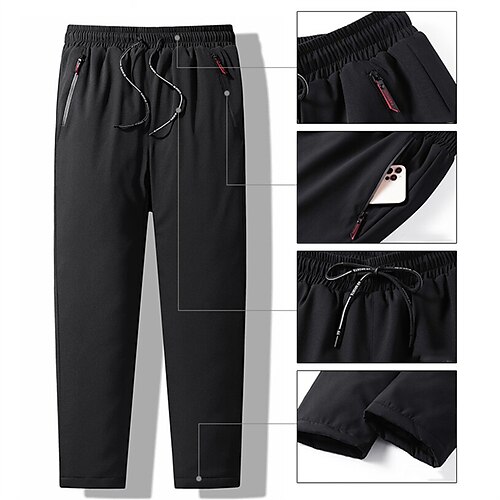 Men's Down Pants Winter Pants Casual Pants Drawstring Elastic Waist Straight Leg Solid Color Comfort Breathable Daily Streetwear Trousers Thicken Deep Blue Grey Micro-elastic / Elasticity
Men's Down Pants Winter Pants Casual Pants Drawstring Elastic Waist Straight Leg Solid Color Comfort Breathable Daily Streetwear Trousers Thicken Deep Blue Grey Micro-elastic / Elasticity