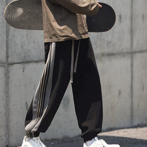 Men's Joggers Trousers Casual Pants Pocket Drawstring Elastic Waist Stripe Breathable Soft Daily Going out Streetwear Fashion Chic & Modern Dark Gray Black Micro-elastic
Men's Joggers Trousers Casual Pants Pocket Drawstring Elastic Waist Stripe Breathable Soft Daily Going out Streetwear Fashion Chic & Modern Dark Gray Black Micro-elastic