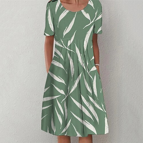 Women's Casual Dress Shift Dress Green Short Sleeve Ruched Spring Summer Crew Neck Slim 2022 S M L XL XXL 3XL
Women's Casual Dress Shift Dress Green Short Sleeve Ruched Spring Summer Crew Neck Slim 2022 S M L XL XXL 3XL