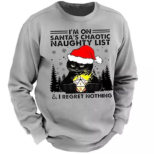 Men's Sweatshirt Pullover Gray Crew Neck Cat Letter Graphic Prints Print Daily Sports Holiday 3D Print Basic Streetwear Designer Spring & Fall Clothing Apparel Hoodies Sweatshirts Long Sleeve
Men's Sweatshirt Pullover Gray Crew Neck Cat Letter Graphic Prints Print Daily Sports Holiday 3D Print Basic Streetwear Designer Spring & Fall Clothing Apparel Hoodies Sweatshirts Long Sleeve