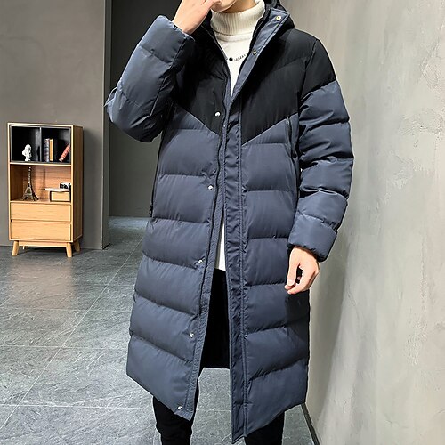 Men's Puffer Jacket Quilted Jacket Outdoor Casual / Daily Vacation Going out Color Block Outerwear Clothing Apparel Black Blue
Men's Puffer Jacket Quilted Jacket Outdoor Casual / Daily Vacation Going out Color Block Outerwear Clothing Apparel Black Blue