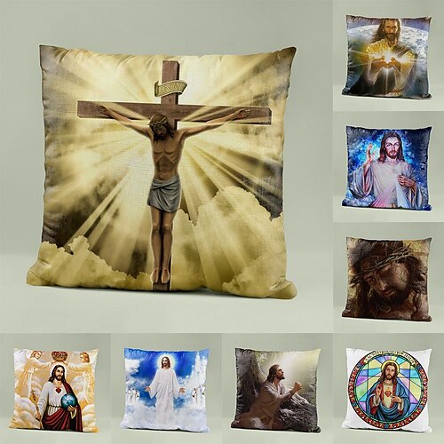 Modern Bible Throw Pillow Cover Jesus Pillowcase Modern Cushion 1pc for Bedroom Livingroom Sofa Couch Chair
Modern Bible Throw Pillow Cover Jesus Pillowcase Modern Cushion 1pc for Bedroom Livingroom Sofa Couch Chair