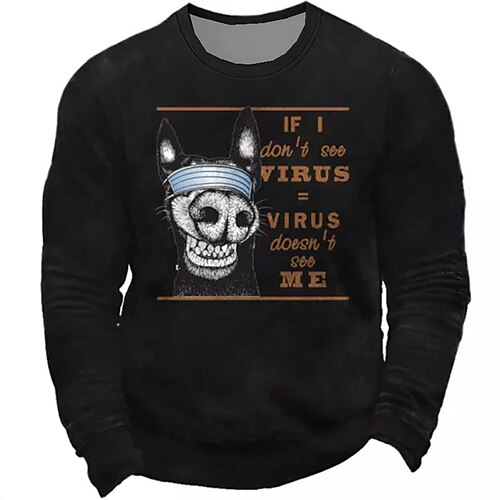 Men's Sweatshirt Pullover Black Navy Blue Crew Neck Animal Letter Graphic Prints Print Daily Sports Holiday 3D Print Basic Streetwear Designer Spring Fall Clothing Apparel Hoodies Sweatshirts
Men's Sweatshirt Pullover Black Navy Blue Crew Neck Animal Letter Graphic Prints Print Daily Sports Holiday 3D Print Basic Streetwear Designer Spring Fall Clothing Apparel Hoodies Sweatshirts