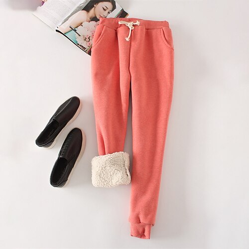 Women's Plus Size Fleece Pants Chinos Pocket Solid Color Casual Sweatpants Home Casual Natural Full Length Winter Fall Green Black Blue L XL XXL 3XL / Cotton
Women's Plus Size Fleece Pants Chinos Pocket Solid Color Casual Sweatpants Home Casual Natural Full Length Winter Fall Green Black Blue L XL XXL 3XL / Cotton