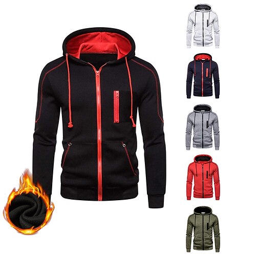 Men's Hoodie Black Army Green Light gray Red Navy Blue Hooded Color Block Fleece Cool Casual Essential Winter Clothing Apparel Hoodies Sweatshirts
Men's Hoodie Black Army Green Light gray Red Navy Blue Hooded Color Block Fleece Cool Casual Essential Winter Clothing Apparel Hoodies Sweatshirts