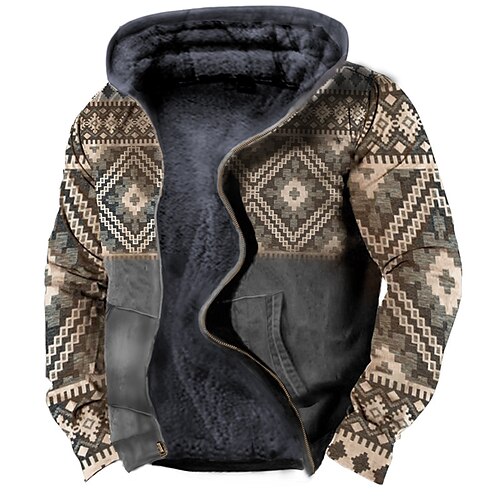 Men's Fleece Jacket Full Zip Hoodie Fleece Hoodie Sherpa Jacket Dark Gray Hooded Graphic Prints Zipper Print Sports Outdoor Daily Sports 3D Print Fleece Boho Streetwear Designer Winter Clothing
Men's Fleece Jacket Full Zip Hoodie Fleece Hoodie Sherpa Jacket Dark Gray Hooded Graphic Prints Zipper Print Sports Outdoor Daily Sports 3D Print Fleece Boho Streetwear Designer Winter Clothing