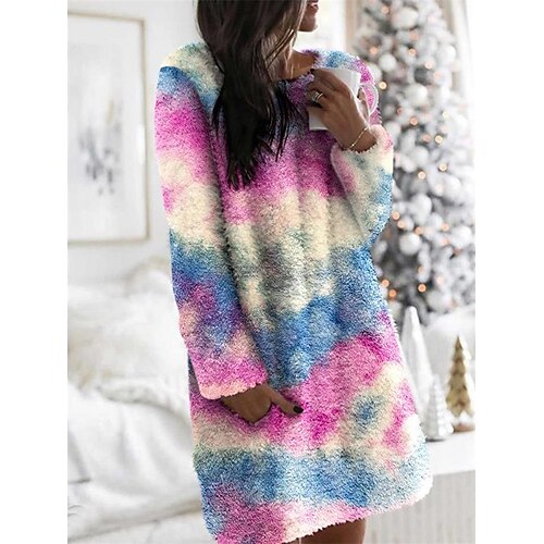 Women's Hoodie Dress Sherpa Fleece Teddy Pocket Camouflage Blue Khaki Leopard Pink leopard print Leopard Tie Dye Camouflage Street Round Neck Long Sleeve Fleece S M L XL
Women's Hoodie Dress Sherpa Fleece Teddy Pocket Camouflage Blue Khaki Leopard Pink leopard print Leopard Tie Dye Camouflage Street Round Neck Long Sleeve Fleece S M L XL