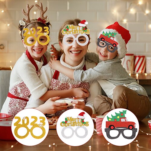 2Pcs New Christmas Decorative Glasses for Adults and Children Christmas Party Decorative Props for the Elderly Snowman Eyeglasses Frame
2Pcs New Christmas Decorative Glasses for Adults and Children Christmas Party Decorative Props for the Elderly Snowman Eyeglasses Frame