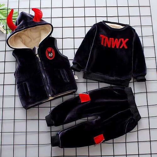 2 Pieces Toddler Boys Hoodie & Pants Outfit Solid Color Letter Long Sleeve Cotton Set Outdoor Fashion Daily Winter Fall 3-7 Years Black Red
2 Pieces Toddler Boys Hoodie & Pants Outfit Solid Color Letter Long Sleeve Cotton Set Outdoor Fashion Daily Winter Fall 3-7 Years Black Red