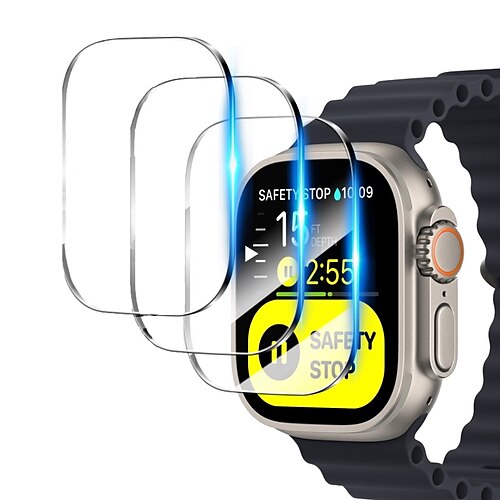3 Pack Screen Protector for Apple Watch Ultra 49mm (2022)Tempered Glass Screen Protector for iWatch Ultra 49mmAnti ScratchBubble FreeFull CoverageUltra
3 Pack Screen Protector for Apple Watch Ultra 49mm (2022)Tempered Glass Screen Protector for iWatch Ultra 49mmAnti ScratchBubble FreeFull CoverageUltra