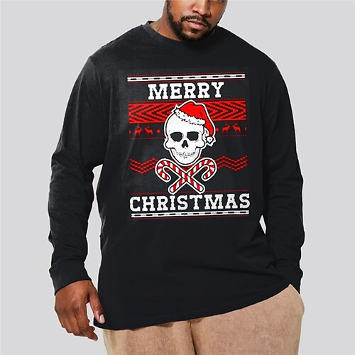 Men's Plus Size T shirt Tee Big and Tall Graphic Crew Neck Long Sleeve Spring & Fall Basic Fashion Streetwear Comfortable Casual Sports Tops / Skull
Men's Plus Size T shirt Tee Big and Tall Graphic Crew Neck Long Sleeve Spring & Fall Basic Fashion Streetwear Comfortable Casual Sports Tops / Skull