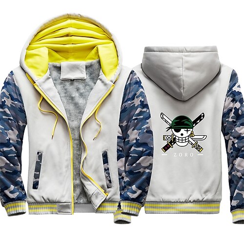 Inspired by One Piece Roronoa Zoro Cartoon Manga Outerwear Anime Graphic Outerwear For Men's Women's Unisex Adults' Hot Stamping 100% Polyester Casual Daily
Inspired by One Piece Roronoa Zoro Cartoon Manga Outerwear Anime Graphic Outerwear For Men's Women's Unisex Adults' Hot Stamping 100% Polyester Casual Daily