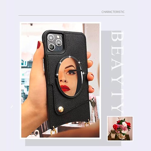 Crossbody Necklace Lanyard Soft Phone Case for Iphone 12 13 14 Pro Max 11 Pro Leather Lychee Pattern Crossbody Mirror Phone Case
Crossbody Necklace Lanyard Soft Phone Case for Iphone 12 13 14 Pro Max 11 Pro Leather Lychee Pattern Crossbody Mirror Phone Case