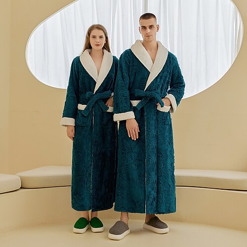Adults' Bathrobe Nightwear Solid Color Onesie Pajamas Flannel Cosplay For Men and Women Carnival Animal Sleepwear Cartoon Festival / Holiday Costumes / Leotard / Onesie
Adults' Bathrobe Nightwear Solid Color Onesie Pajamas Flannel Cosplay For Men and Women Carnival Animal Sleepwear Cartoon Festival / Holiday Costumes / Leotard / Onesie
