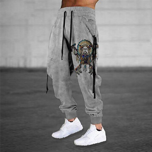 Men's Sweatpants Joggers Trousers Drawstring Elastic Waist 3D Print Graphic Prints Comfort Breathable Sports Outdoor Casual Daily Cotton Blend Streetwear Designer Gray Micro-elastic
Men's Sweatpants Joggers Trousers Drawstring Elastic Waist 3D Print Graphic Prints Comfort Breathable Sports Outdoor Casual Daily Cotton Blend Streetwear Designer Gray Micro-elastic