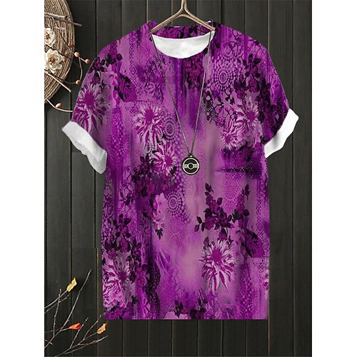 Women's Plus Size Tops T shirt Tee Floral Print Short Sleeve Crewneck Streetwear Daily Sports Cotton Spandex Jersey Spring Summer Green Blue
Women's Plus Size Tops T shirt Tee Floral Print Short Sleeve Crewneck Streetwear Daily Sports Cotton Spandex Jersey Spring Summer Green Blue