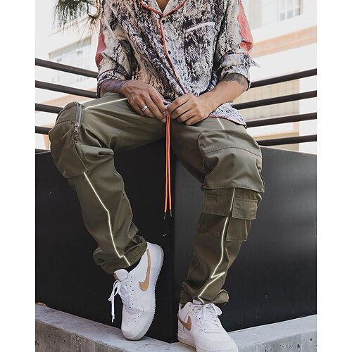 Men's Slacks Trousers Casual Pants Multi Pocket Solid Colored Casual Daily Fashion Stylish ArmyGreen Black
Men's Slacks Trousers Casual Pants Multi Pocket Solid Colored Casual Daily Fashion Stylish ArmyGreen Black