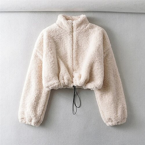 Women's Sherpa jacket Fleece Jacket Warm Breathable Outdoor Daily Wear Vacation Going out Zipper Zipper Stand Collar Lady Comfortable Plush Solid Color Regular Fit Outerwear Long Sleeve Winter Fall
Women's Sherpa jacket Fleece Jacket Warm Breathable Outdoor Daily Wear Vacation Going out Zipper Zipper Stand Collar Lady Comfortable Plush Solid Color Regular Fit Outerwear Long Sleeve Winter Fall