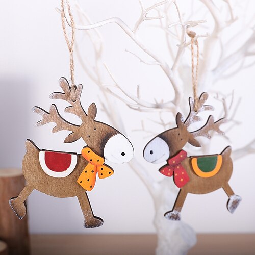 2 Pcs Christmas Tree Decorations Wooden Deer Pendants Christmas Decorations Wooden Pendants Christmas Tree Decorations Christmas 
2 Pcs Christmas Tree Decorations Wooden Deer Pendants Christmas Decorations Wooden Pendants Christmas Tree Decorations Christmas