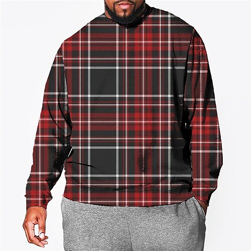 Men's Plus Size Pullover Sweatshirt Big and Tall Graphic Crew Neck Long Sleeve Spring & Fall Basic Fashion Streetwear Comfortable Casual Sports Tops
Men's Plus Size Pullover Sweatshirt Big and Tall Graphic Crew Neck Long Sleeve Spring & Fall Basic Fashion Streetwear Comfortable Casual Sports Tops
