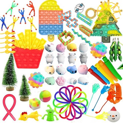 80pcs Mystery Fidget Toys Pack Set Pack Anti Stress Festival Advent Calendar Antistress Pop Figet Toy Pack Kids Birthday Gift 2023
80pcs Mystery Fidget Toys Pack Set Pack Anti Stress Festival Advent Calendar Antistress Pop Figet Toy Pack Kids Birthday Gift 2023