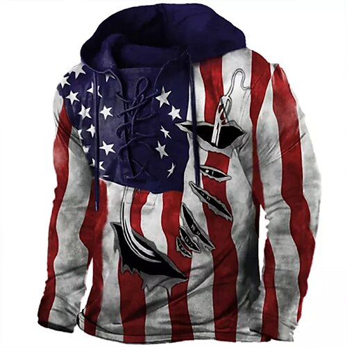 Herren Hoodie Sweatshirt Kapuze Zur Seite fahren Rote Mit Kapuze Grafik-Drucke Nationalflagge mit Schnürung Bedruckt Casual Täglich Sport 3D-Druck Strassenmode Designer Casual Frühling Herbst
Herren Hoodie Sweatshirt Kapuze Zur Seite fahren Rote Mit Kapuze Grafik-Drucke Nationalflagge mit Schnürung Bedruckt Casual Täglich Sport 3D-Druck Strassenmode Designer Casual Frühling Herbst