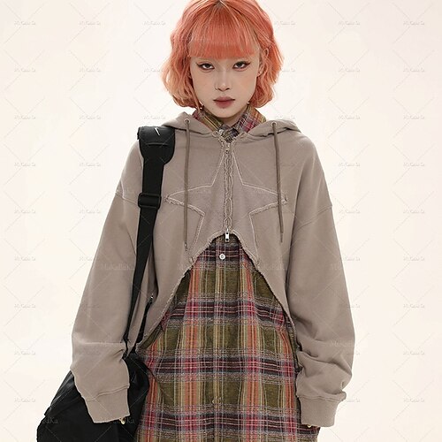 Spicy Girls Punk & Gothic Y2K Year 2000 Masquerade Jacket Women's Full Zip Asymetric Hem Japanese Cosplay Costumes Brown / Coffee Stars
Spicy Girls Punk & Gothic Y2K Year 2000 Masquerade Jacket Women's Full Zip Asymetric Hem Japanese Cosplay Costumes Brown / Coffee Stars