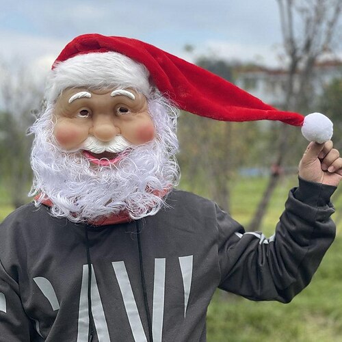 christmas ball performance props santa mask decoration pendant santa mask red christmas hat
christmas ball performance props santa mask decoration pendant santa mask red christmas hat