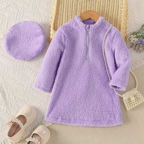 Kids Girls' Dress Solid Color A Line Dress Dress School Long Sleeve Active Dress 7-13 Years Winter Purple / Fall
Kids Girls' Dress Solid Color A Line Dress Dress School Long Sleeve Active Dress 7-13 Years Winter Purple / Fall