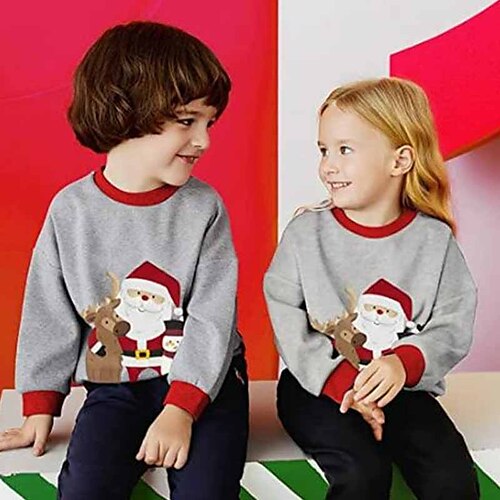 Kids Boys Christmas Sweatshirt Pullover Cartoon Car Santa Claus Long Sleeve Crewneck Children Top Outdoor Sweatshirt Fashion Cute Red Gray Winter 7-13 Years / Fall
Kids Boys Christmas Sweatshirt Pullover Cartoon Car Santa Claus Long Sleeve Crewneck Children Top Outdoor Sweatshirt Fashion Cute Red Gray Winter 7-13 Years / Fall