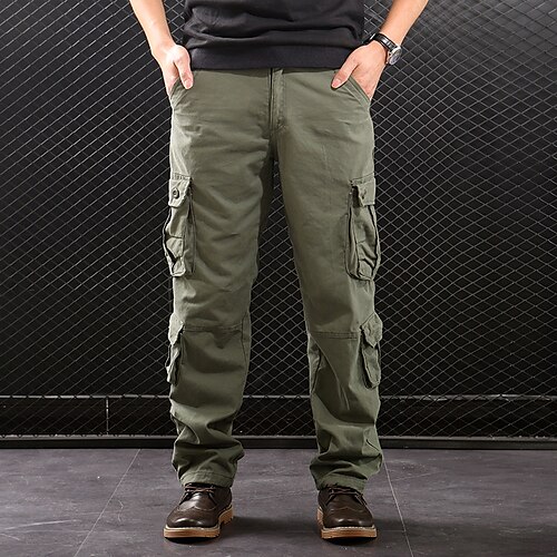 Men's Cargo Pants Trousers Multi Pocket Straight Leg Solid Color Comfort Breathable Full Length Casual Daily Going out Sports Stylish ArmyGreen Grass Green Inelastic
Men's Cargo Pants Trousers Multi Pocket Straight Leg Solid Color Comfort Breathable Full Length Casual Daily Going out Sports Stylish ArmyGreen Grass Green Inelastic