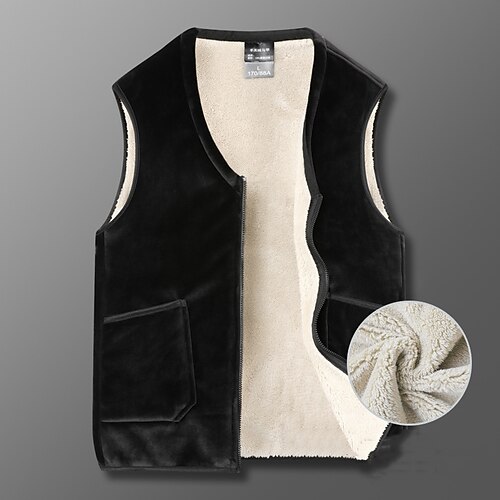 Men's Vest Polar Fleece Fleece Vest Warm Daily Wear Going out Festival Zipper V Neck Basic Sport Casual Jacket Outerwear Solid Colored Zipper Pocket Fire Red Black Dark Blue
Men's Vest Polar Fleece Fleece Vest Warm Daily Wear Going out Festival Zipper V Neck Basic Sport Casual Jacket Outerwear Solid Colored Zipper Pocket Fire Red Black Dark Blue