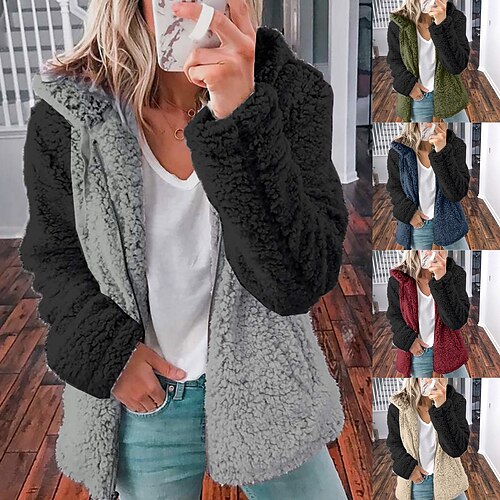 Women's Blouse Patchwork Color Block Classic Hooded Regular Winter Wine Red Khaki Light Grey Dark Blue Army Green
Women's Blouse Patchwork Color Block Classic Hooded Regular Winter Wine Red Khaki Light Grey Dark Blue Army Green