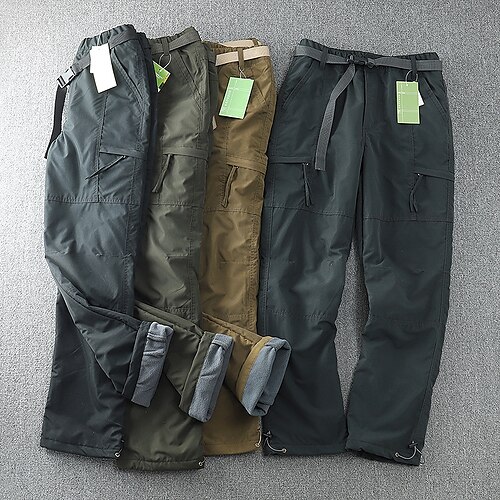 Men's Cargo Pants Fleece Pants Winter Pants Trousers Elastic Waist Leg Drawstring Multi Pocket Solid Color Comfort Warm Full Length Casual Daily Going out Sports Stylish ArmyGreen Black High Waist
Men's Cargo Pants Fleece Pants Winter Pants Trousers Elastic Waist Leg Drawstring Multi Pocket Solid Color Comfort Warm Full Length Casual Daily Going out Sports Stylish ArmyGreen Black High Waist