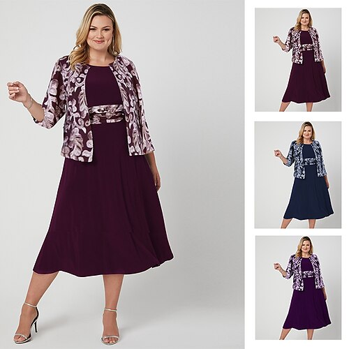 Women's Plus Size Dress Set Print Crew Neck Long Sleeve Fall Winter Elegant Maxi long Dress Formal Party Dress
Women's Plus Size Dress Set Print Crew Neck Long Sleeve Fall Winter Elegant Maxi long Dress Formal Party Dress