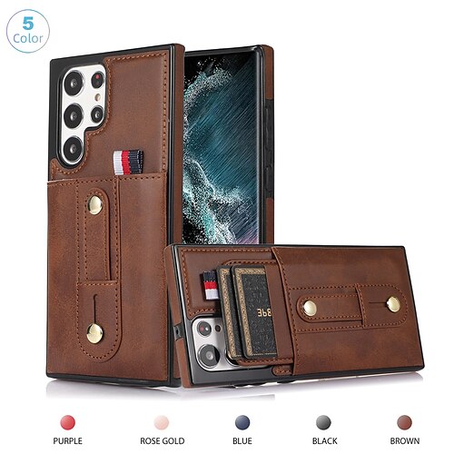 Phone Case For Samsung Galaxy Back Cover Leather Wallet Card S22 Ultra Plus S21 FE S20 Note 20 Ultra S10 S10 Plus S10 Lite Note 10 Note 10 Plus Dustproof Card Holder Slots Shockproof Solid Colored
Phone Case For Samsung Galaxy Back Cover Leather Wallet Card S22 Ultra Plus S21 FE S20 Note 20 Ultra S10 S10 Plus S10 Lite Note 10 Note 10 Plus Dustproof Card Holder Slots Shockproof Solid Colored