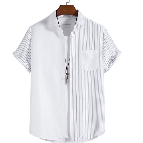 Men's Summer Hawaiian Shirt Striped Graphic Prints Turndown Black Blue Pink Yellow Red Outdoor Daily Short Sleeve Button-Down Clothing Apparel Streetwear Designer Simple Casual
Men's Summer Hawaiian Shirt Striped Graphic Prints Turndown Black Blue Pink Yellow Red Outdoor Daily Short Sleeve Button-Down Clothing Apparel Streetwear Designer Simple Casual