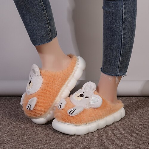 Women's Slippers Home House Slippers Fleece Slippers Plush Slippers Winter Flat Heel Round Toe Polyester Loafer Green Yellow Orange
Women's Slippers Home House Slippers Fleece Slippers Plush Slippers Winter Flat Heel Round Toe Polyester Loafer Green Yellow Orange