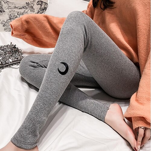 Women's Slim Fleece Pants Fleece lined Grey White Black Stylish Formal Casual Micro-elastic Full Length Warm Plain S M L XL / Winter / Medium Waist
Women's Slim Fleece Pants Fleece lined Grey White Black Stylish Formal Casual Micro-elastic Full Length Warm Plain S M L XL / Winter / Medium Waist