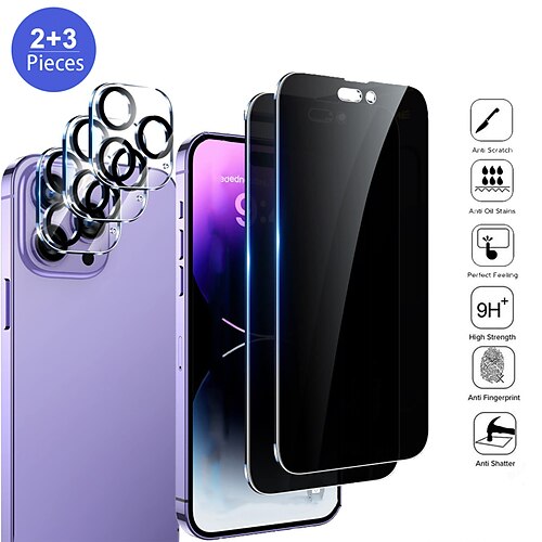 23 Pack Compatible for iPhone 14 Pro Max 6.7 inch Privacy Screen Protector Tempered Glass Camera Lens Protector Anti-Spy Case Friendly
23 Pack Compatible for iPhone 14 Pro Max 6.7 inch Privacy Screen Protector Tempered Glass Camera Lens Protector Anti-Spy Case Friendly