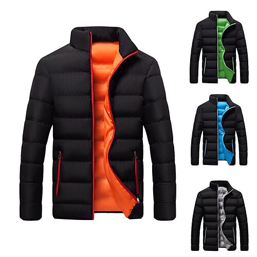 Herre Pufferjakke Vinterjakke Quiltet jakke Vinter jakke Cardigan Hold Varm Trekkingbriller Helfarve Overtøj Tøj Sort Blå Orange
Herre Pufferjakke Vinterjakke Quiltet jakke Vinter jakke Cardigan Hold Varm Trekkingbriller Helfarve Overtøj Tøj Sort Blå Orange
