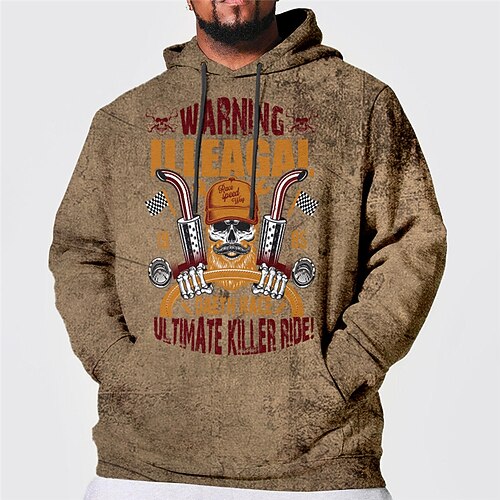 Men's Plus Size Pullover Hoodie Sweatshirt Big and Tall Skull Hooded Long Sleeve Spring & Fall Basic Fashion Streetwear Comfortable Daily Wear Vacation Tops
Men's Plus Size Pullover Hoodie Sweatshirt Big and Tall Skull Hooded Long Sleeve Spring & Fall Basic Fashion Streetwear Comfortable Daily Wear Vacation Tops