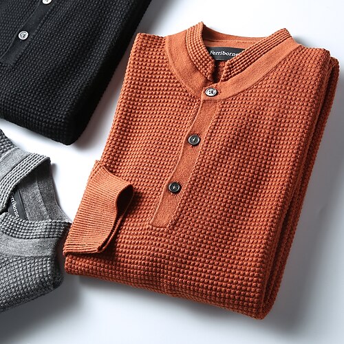 Men's Waffle Henley Shirt Henley Shirt Tee Solid Color Henley Gray Black Sports WorkWear Long Sleeve Button-Down Clothing Apparel Fashion Streetwear Casual
Men's Waffle Henley Shirt Henley Shirt Tee Solid Color Henley Gray Black Sports WorkWear Long Sleeve Button-Down Clothing Apparel Fashion Streetwear Casual